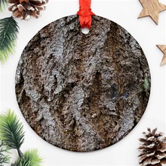 Douglas Fir Bark Round Ornament (two Sides)  by trendistuff