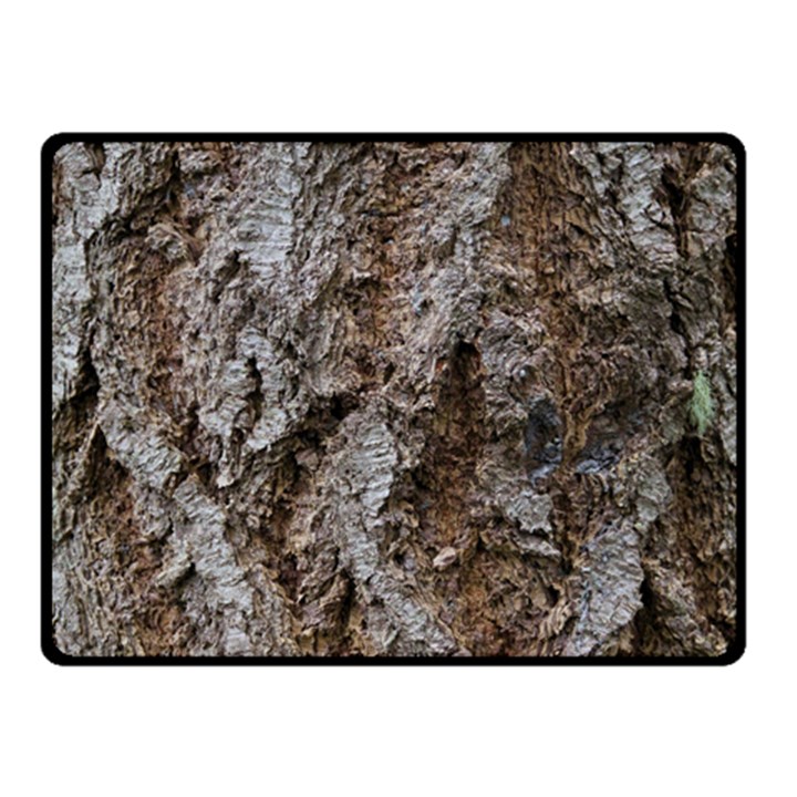 DOUGLAS FIR BARK Double Sided Fleece Blanket (Small) 