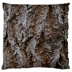 Douglas Fir Bark Large Flano Cushion Cases (one Side) 