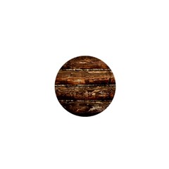 Dark Stained Wood Wall 1  Mini Buttons