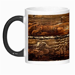 Dark Stained Wood Wall Morph Mugs by trendistuff