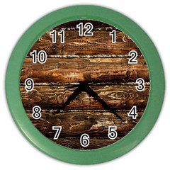 Dark Stained Wood Wall Color Wall Clocks