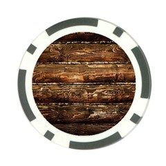 Dark Stained Wood Wall Poker Chip Card Guards