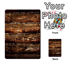 Dark Stained Wood Wall Multi-purpose Cards (rectangle)  by trendistuff