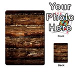 DARK STAINED WOOD WALL Multi-purpose Cards (Rectangle)  Front 1