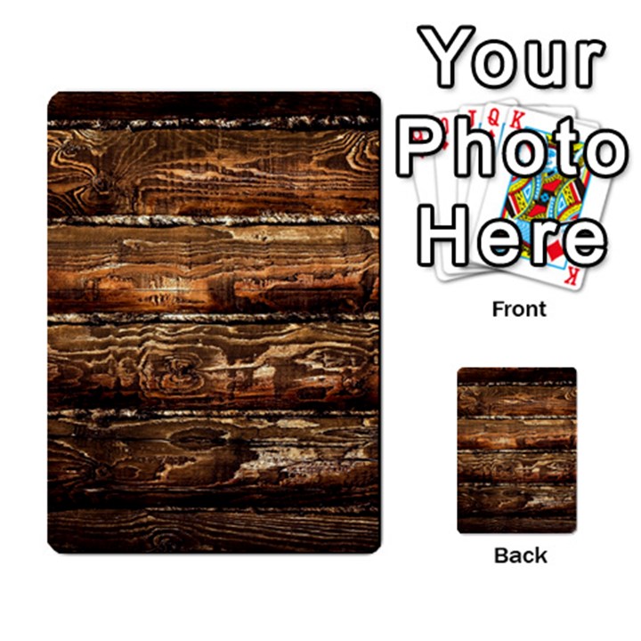 DARK STAINED WOOD WALL Multi-purpose Cards (Rectangle) 