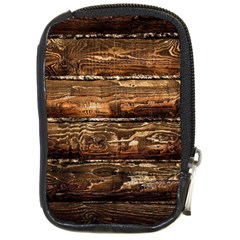 Dark Stained Wood Wall Compact Camera Cases by trendistuff