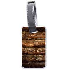 Dark Stained Wood Wall Luggage Tags (one Side)  by trendistuff