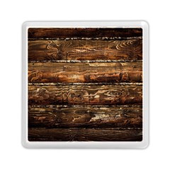 Dark Stained Wood Wall Memory Card Reader (square) 