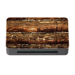 Dark Stained Wood Wall Memory Card Reader With Cf