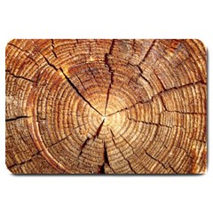 Cross Section Of An Old Tree Large Doormat 