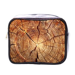 Cross Section Of An Old Tree Mini Toiletries Bags by trendistuff