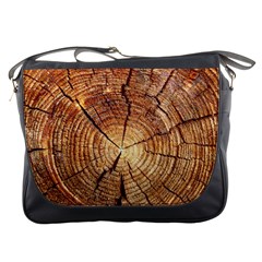 Cross Section Of An Old Tree Messenger Bags by trendistuff