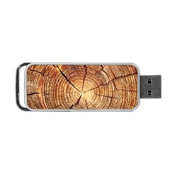 Cross Section Of An Old Tree Portable Usb Flash (one Side)