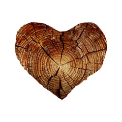 Cross Section Of An Old Tree Standard 16  Premium Heart Shape Cushions by trendistuff