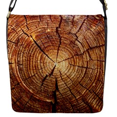 Cross Section Of An Old Tree Flap Messenger Bag (s) by trendistuff