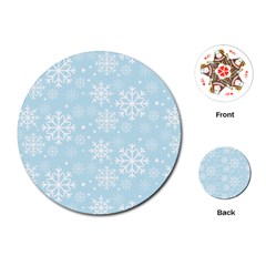 Frosty Playing Cards (round) 