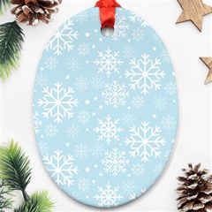 Frosty Oval Ornament (two Sides) by Kathrinlegg