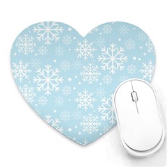 Frosty Heart Mousepads by Kathrinlegg