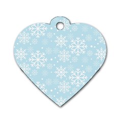 Frosty Dog Tag Heart (one Side) by Kathrinlegg