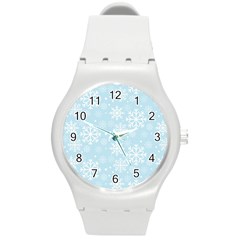 Frosty Round Plastic Sport Watch (m)