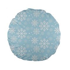 Frosty Standard 15  Premium Flano Round Cushions