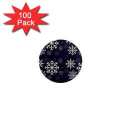 Snowflake 1  Mini Magnets (100 Pack)  by Kathrinlegg