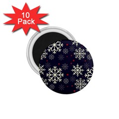 Snowflake 1 75  Magnets (10 Pack) 