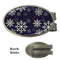 Snowflake Money Clips (oval) 