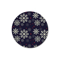 Snowflake Magnet 3  (round) by Kathrinlegg