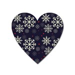 Snowflake Heart Magnet Front