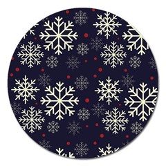 Snowflake Magnet 5  (round)