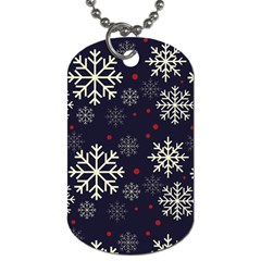 Snowflake Dog Tag (one Side)