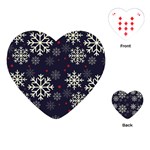 Snowflake Playing Cards (Heart)  Front