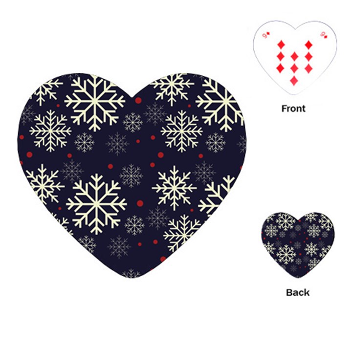 Snowflake Playing Cards (Heart) 