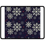 Snowflake Fleece Blanket (Large)  80 x60  Blanket Front