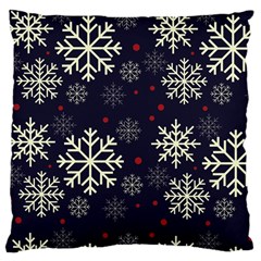 Snowflake Large Cushion Cases (two Sides)  by Kathrinlegg