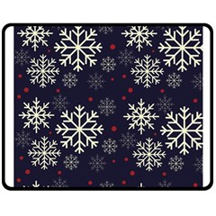 Snowflake Double Sided Fleece Blanket (medium) 