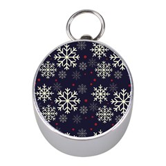 Snowflake Mini Silver Compasses by Kathrinlegg