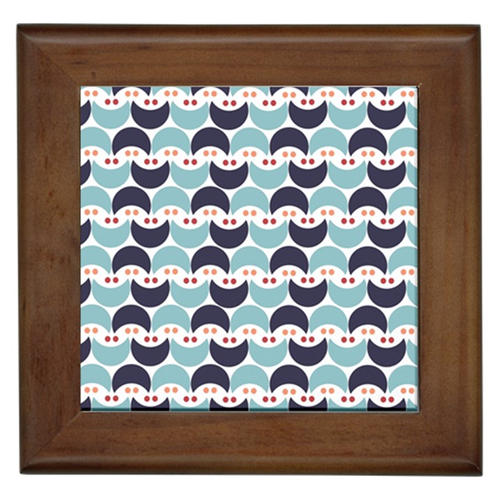 Moon Pattern Framed Tiles