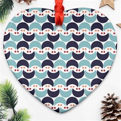 Moon Pattern Ornament (heart) 