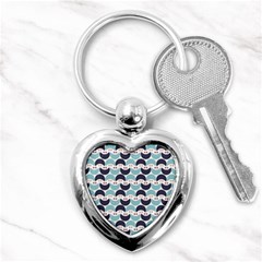 Moon Pattern Key Chains (heart) 