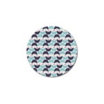 Moon Pattern Golf Ball Marker Front