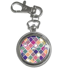 Dots And Squares Key Chain Watches by Kathrinlegg