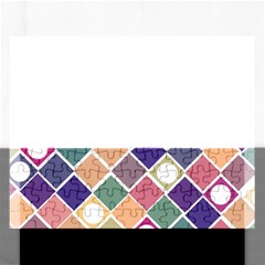 Dots And Squares Rectangular Jigsaw Puzzl by Kathrinlegg