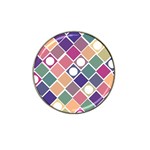 Dots and Squares Hat Clip Ball Marker Front