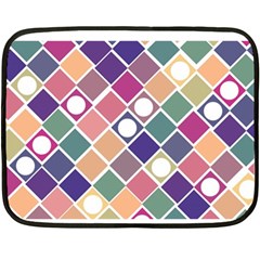 Dots And Squares Fleece Blanket (mini) by Kathrinlegg