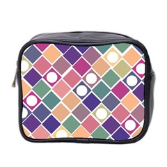 Dots And Squares Mini Toiletries Bag 2-side by Kathrinlegg