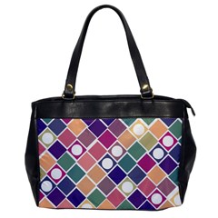 Dots And Squares Office Handbags by Kathrinlegg