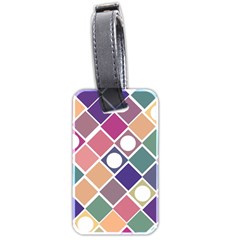 Dots And Squares Luggage Tags (two Sides) by Kathrinlegg